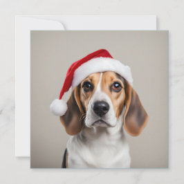 Convite Beagle Christmas
