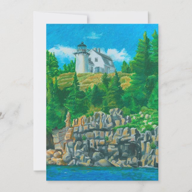 Convite Bear Island Light Painting (Frente)