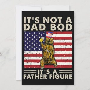 Convite Bear Retro Não É Um Bod Pai É Um Pai Figura U
