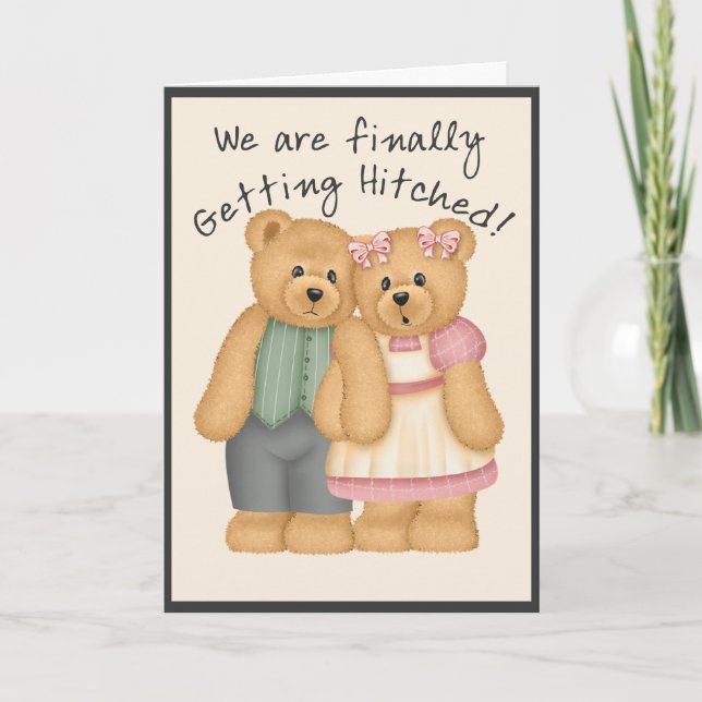 Convite Bear Wedding (Frente)