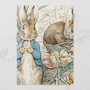 Convite Beatrix Potter Peter Rabbit E Benjamin Bunny