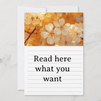 Convite Beautiful Yellow Flower Wedding Invitation - Elega