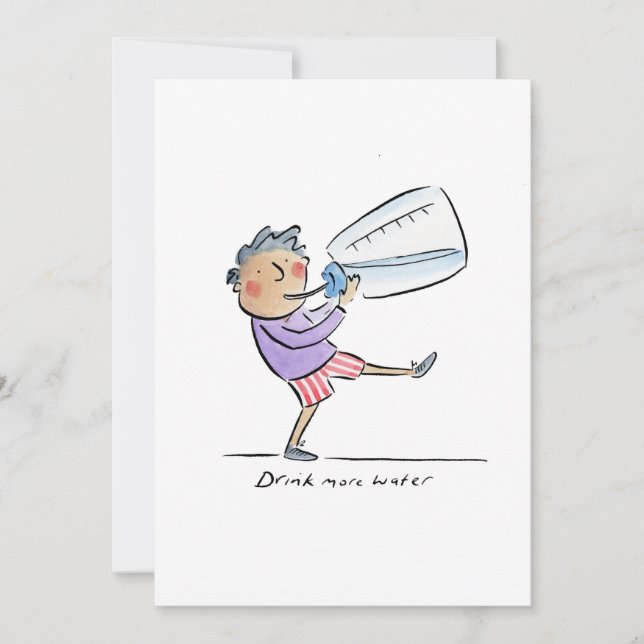 Convite Beba mais água (Frente)