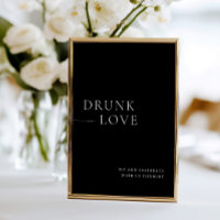 Bebado Branco Moderno no no Amor Sinal de Bar de C