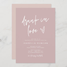 Convite BEBADO De Rosa MARLO Dusty Na Bachelorette Do Amor