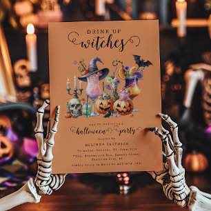 Convite Bebam Bruxas Coquetéis