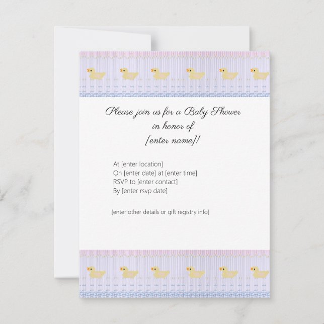 Convite Bebê (Verso)