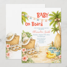 Bebê a Bordo | Chá de Bebê na Praia Tropical