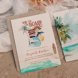 Convite Bebê a Bordo | Churrasco de Bebê Boho Surf