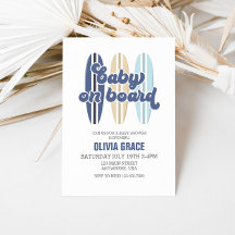 Bebê a Bordo Prancha de Surf Praia Baby Shower