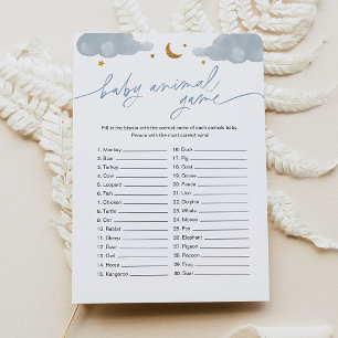 Convite Bebê Animal Game Twinkle Little Star Chá de fralda