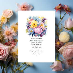Convite Bebê Azul, Amarelo Creme de Manteiga, Casamento Ro