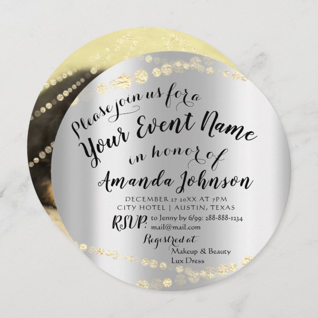 Convite Bebê cachorrinho banho de cachorro Novo Pet Foto R (Frente/Verso)