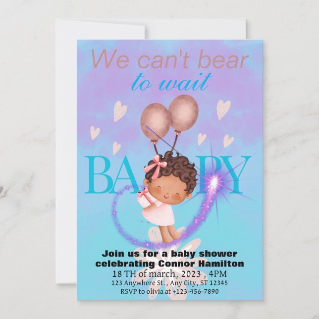 Convite bebê chorão (Frente)