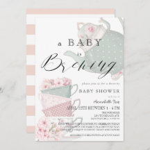 Bebê Começando Festa de Chá Rosa, Chá de fraldas-a