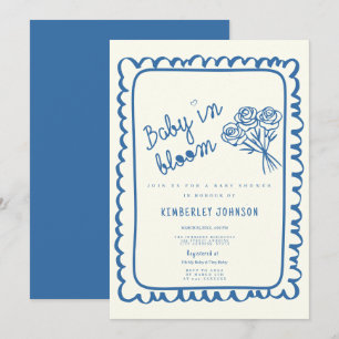 Convite Bebê Coquette Em Chá de fraldas Desenhado De Sangu