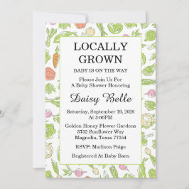 Convite Bebê Cultivado Localmente Está No Caminho Do Chá d