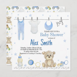 Convite Bebê da Watercolor