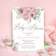 Bebê de Bloom Chá de fraldas