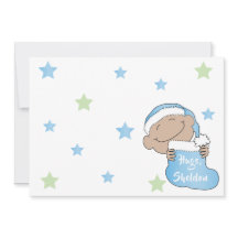 Bebê de Natal - Chapéu Azul