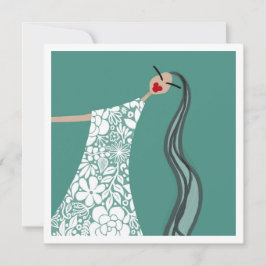 Convite Bebê de Praia em Flores Brancas Ilustração da Moda