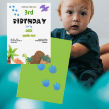 Bebê Dinossauro Somp sobre Festa de aniversário