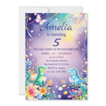 Bebê dinossauro verde fofo com tema azul