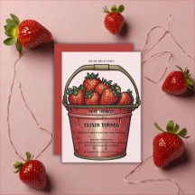 Bebê Doce de Morango Chá de Bebê