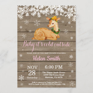 Convite Bebê é frio lá fora Chá de fraldas de cervejeira