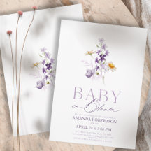 Bebê em Bloom - Chá de fraldas Floral Elegante