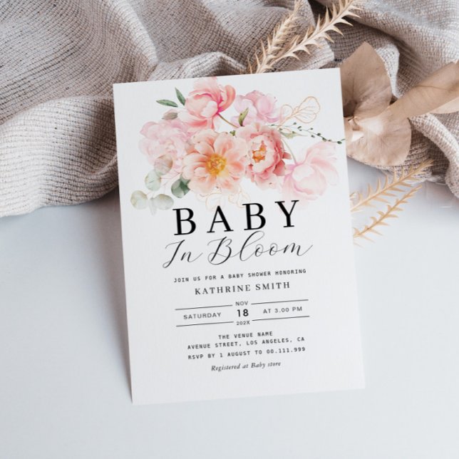 Convite bebê em chá de fraldas (Criador carregado)