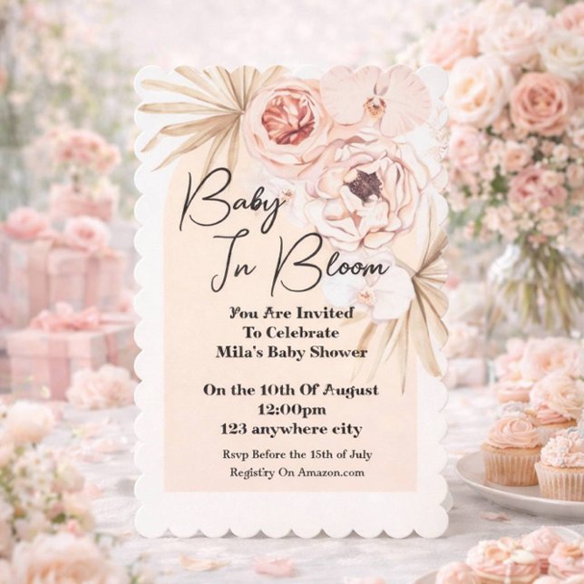 Convite Bebê Em Chá de fraldas De Sangue (Criador carregado)