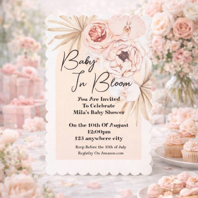 Convite Bebê Em Chá de fraldas De Sangue (Criador carregado)