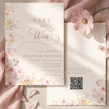 Bebê em Flor Flor Silvestre QR Chás de Bebê