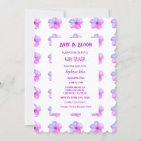 Bebê Em Sangue Chá de fraldas De Petunia Rosa Flor
