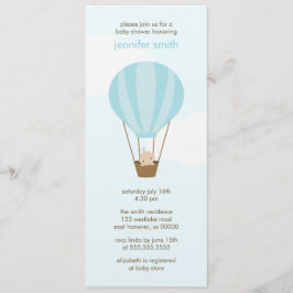 Convite Bebê em um balão