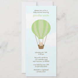 Convite Bebê em um balão