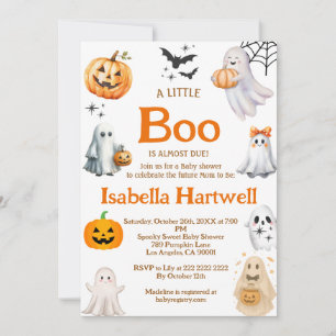 Convite Bebê Encantador a Caminho – Chá de Bebê de Hallowe