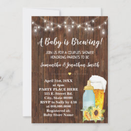 Convite Bebê está criando casais chás de fraldas