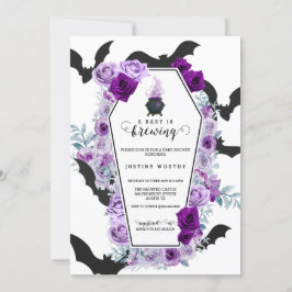 Convite Bebê está criando Chá de fraldas de Halloween