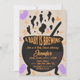 Convite Bebê está criando festa de Chá de fraldas retrô