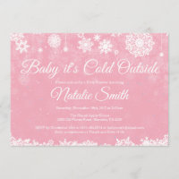 Bebê Está Frio Fora Do Chá de fraldas De Rapariga 