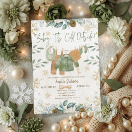 Convite Bebê, Está Frio Lá Fora Chá de Bebê