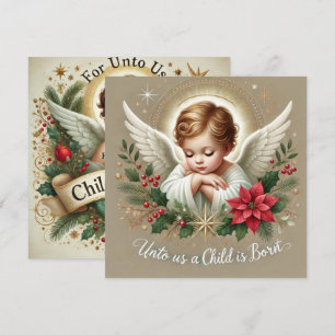 Convite Bebê Festivo Imprimível Jesus Bíblia Verso Scrapbo