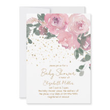 Bebê Floral Em Chá de fraldas De Sangue