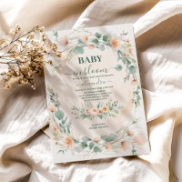 Bebê Floral Rosa Esbranquiçado no Chá de Sangue