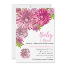 Bebê Floral Rosa No Chá De Bloom Brunch