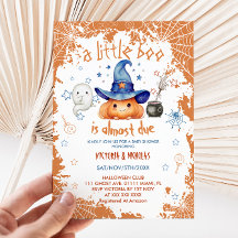 Bebê Little Boo Halloween Abóbora Chá de Bebê