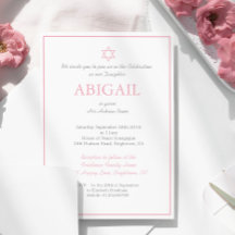 Bebê Menina Naming Cerimonia Hebraica Judia