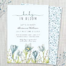 Bebê no Bloom Boy chá de fraldas